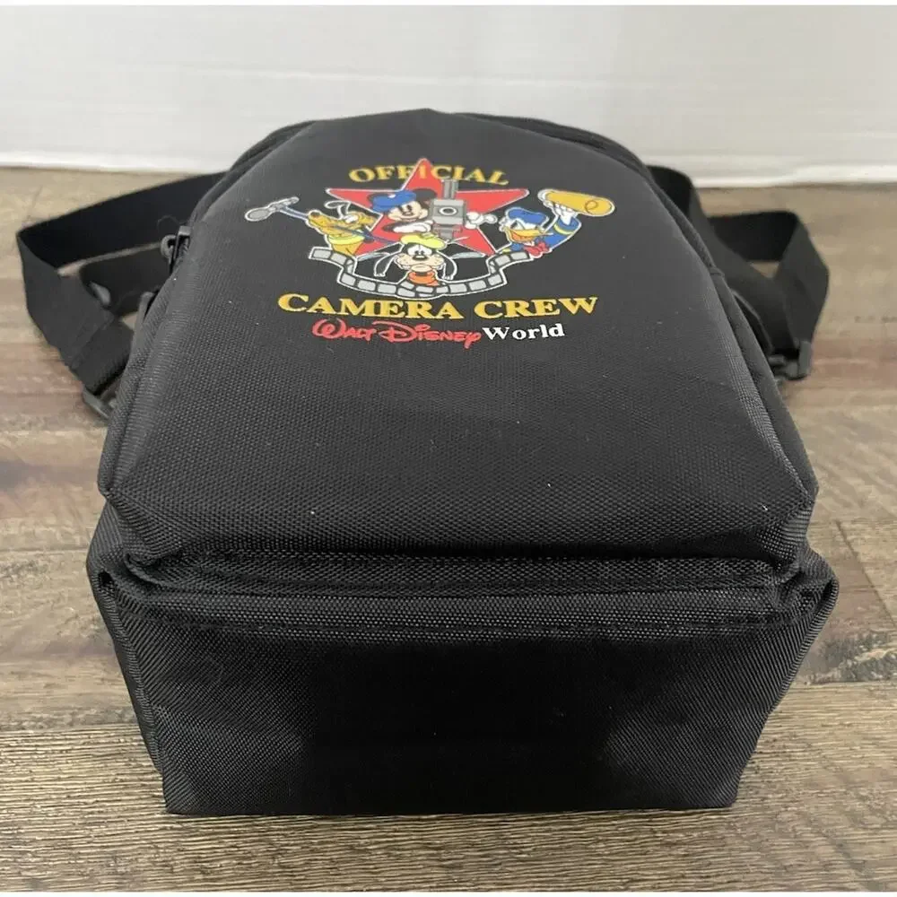 Vintage Walt Disney World Camera Crew Bag/Case w Strap 2 Pocket Mickey Mouse WDW